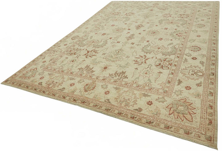 9x12 Hand-Knotted Wool Oushak Rug - 49202