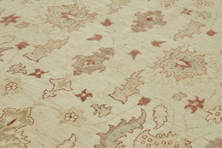 9x12 Hand-Knotted Wool Oushak Rug - 49202