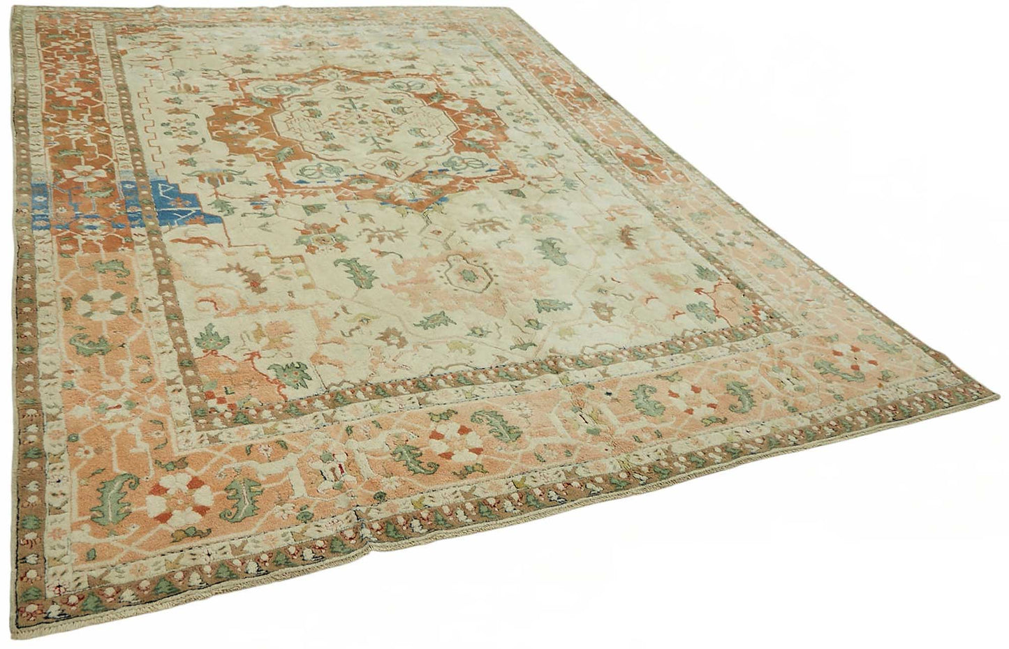 9x13 Hand-Knotted Wool Oushak Rug - 49203