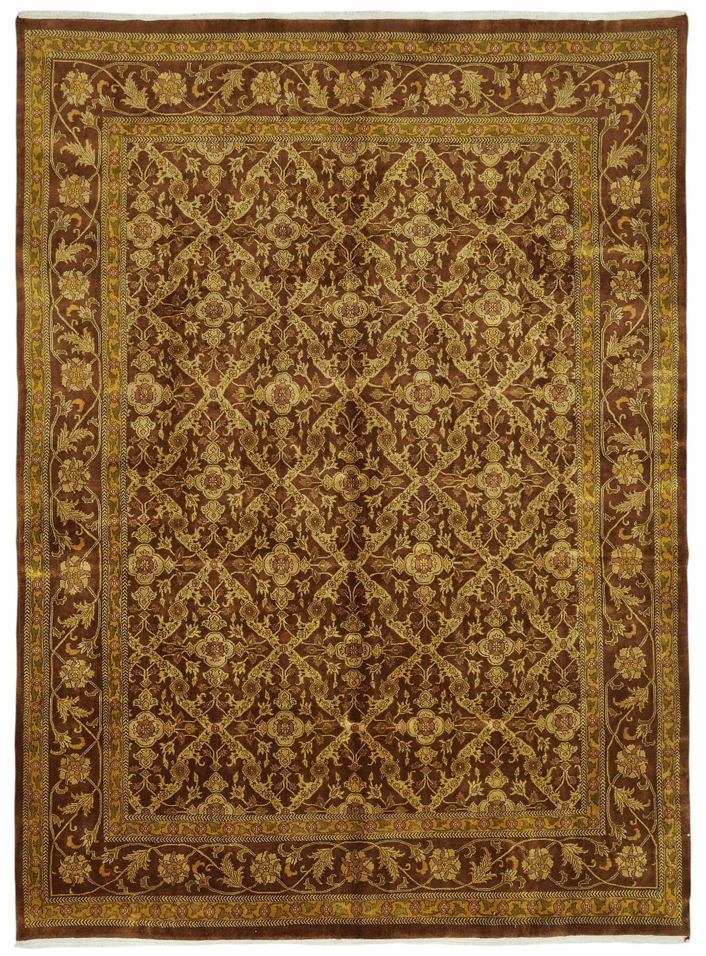 8x12 Hand-Knotted Wool Oushak Rug - 49205