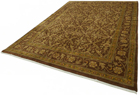 8x12 Hand-Knotted Wool Oushak Rug - 49205