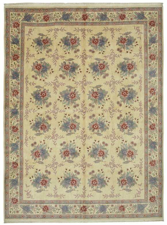 9x12 Hand-Knotted Wool Oushak Rug - 49206