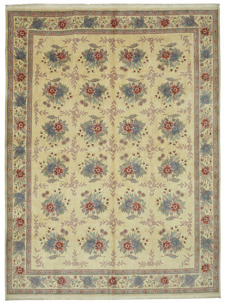 9x12 Hand-Knotted Wool Oushak Rug - 49206