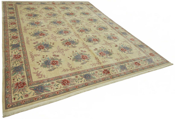 9x12 Hand-Knotted Wool Oushak Rug - 49206