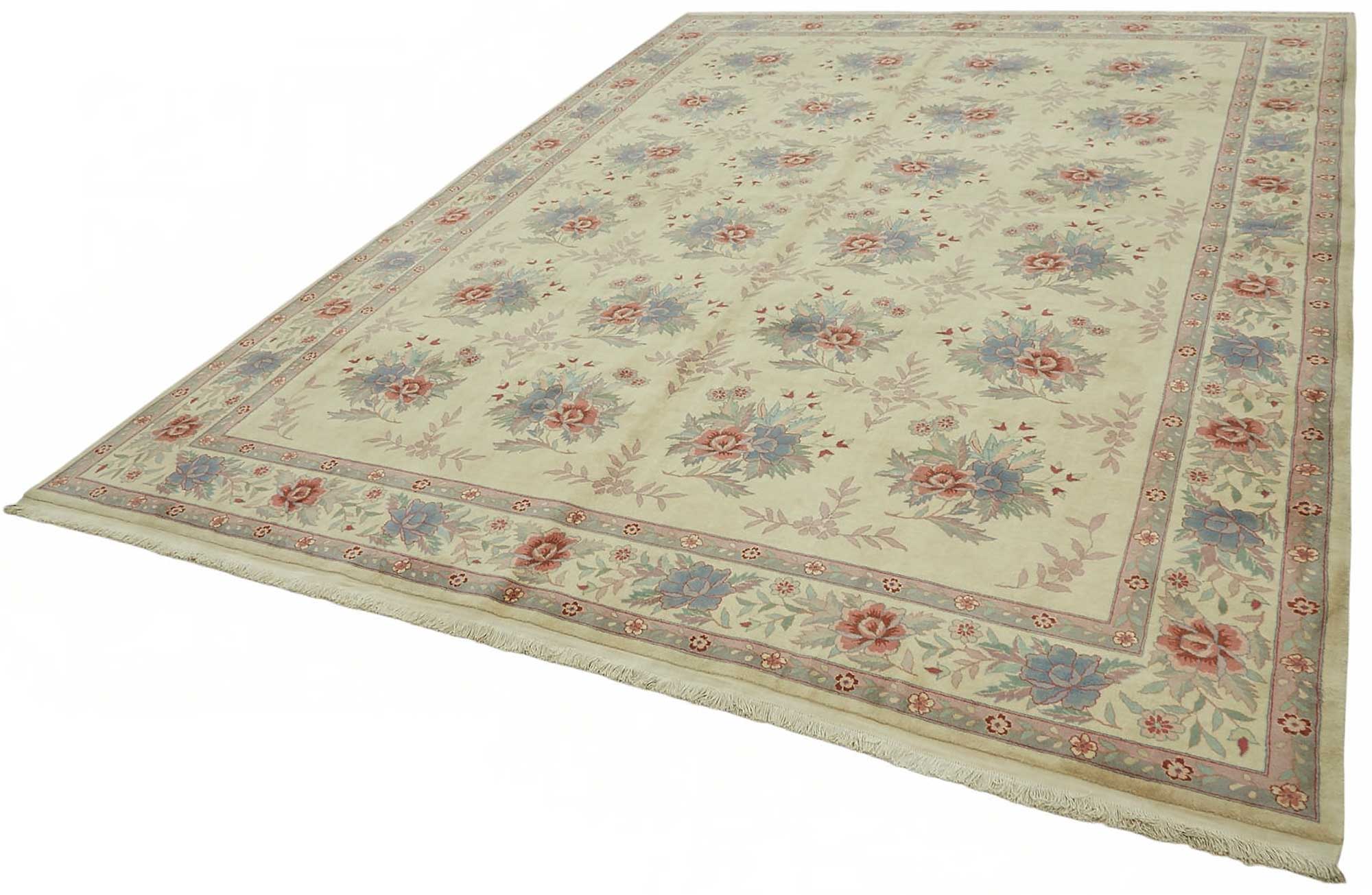 9x12 Hand-Knotted Wool Oushak Rug - 49206