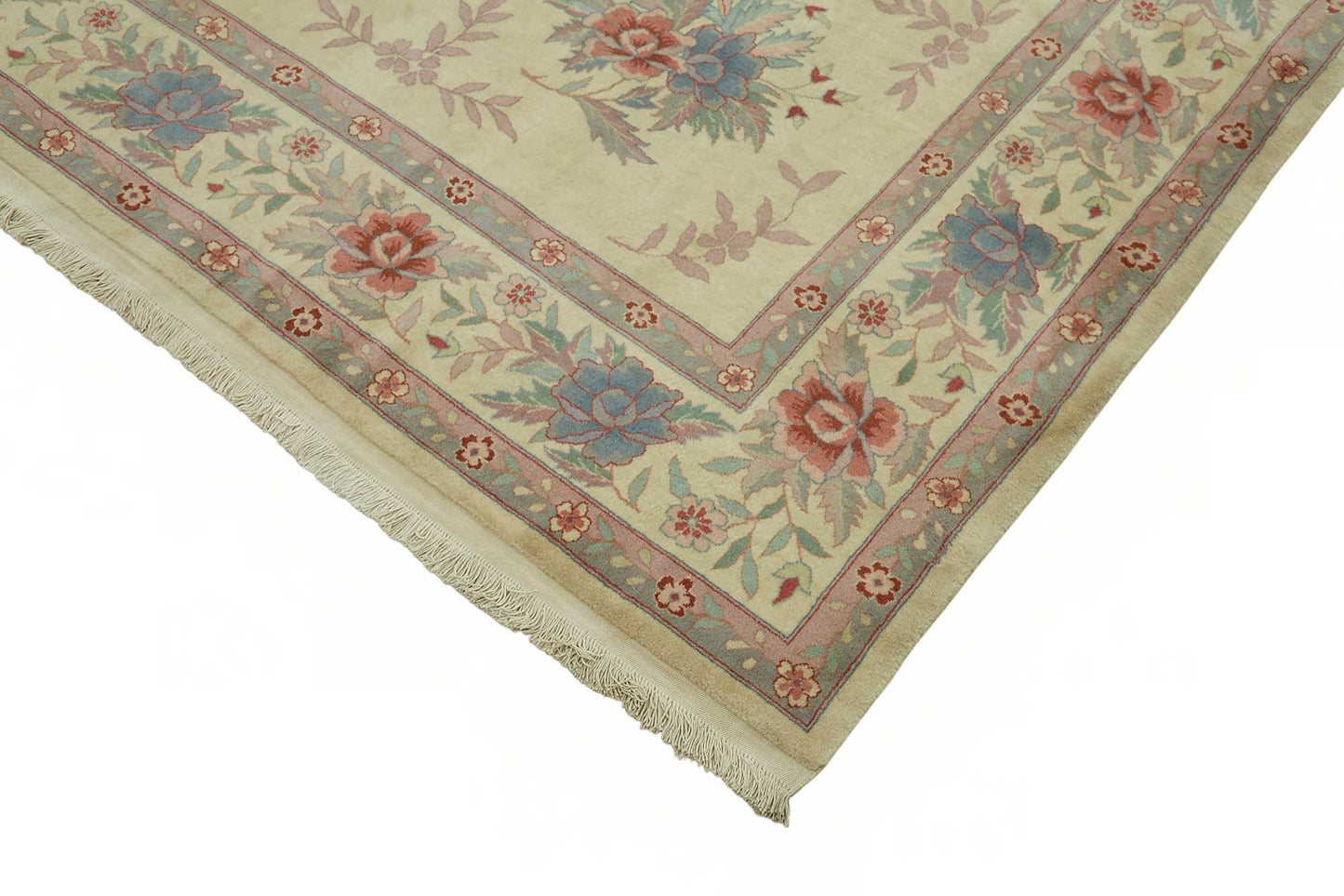 9x12 Hand-Knotted Wool Oushak Rug - 49206