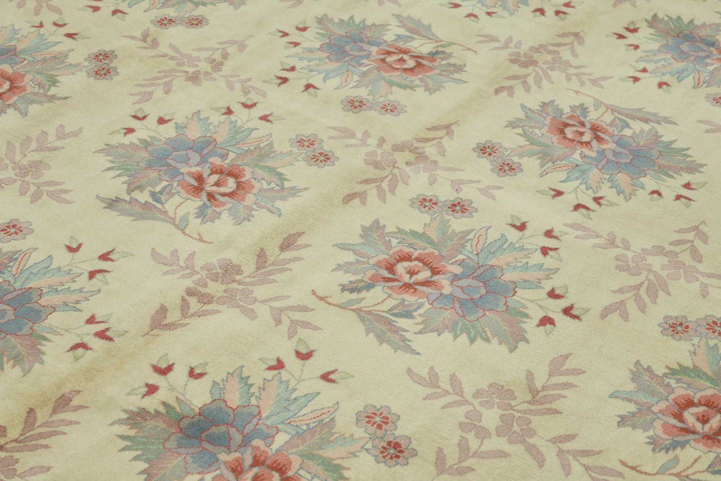 9x12 Hand-Knotted Wool Oushak Rug - 49206