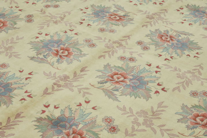 9x12 Hand-Knotted Wool Oushak Rug - 49206