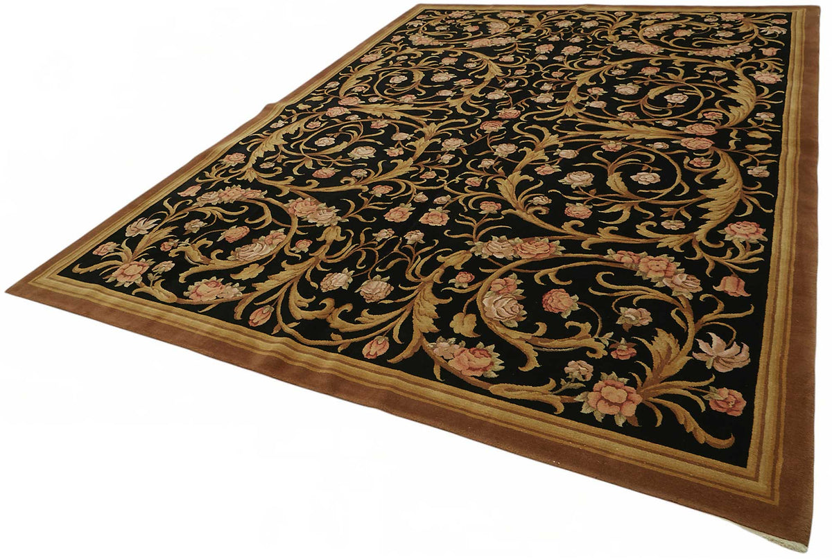 9x12 Hand-Knotted Wool Oushak Rug - 49207