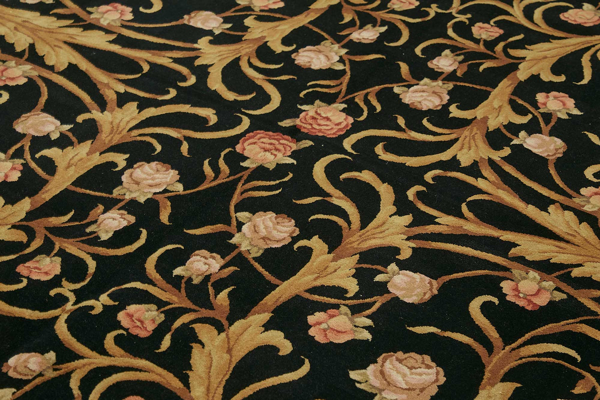 9x12 Hand-Knotted Wool Oushak Rug - 49207