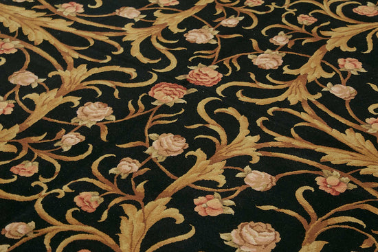 9x12 Hand-Knotted Wool Oushak Rug - 49207