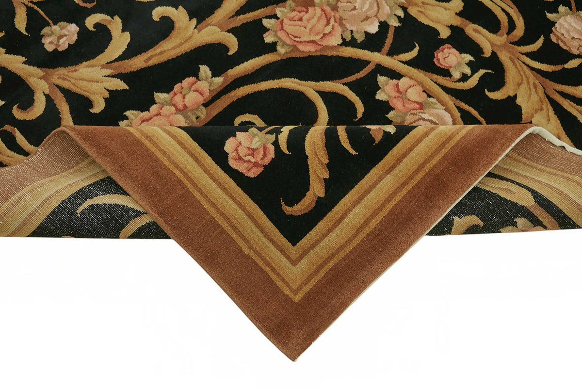 9x12 Hand-Knotted Wool Oushak Rug - 49207