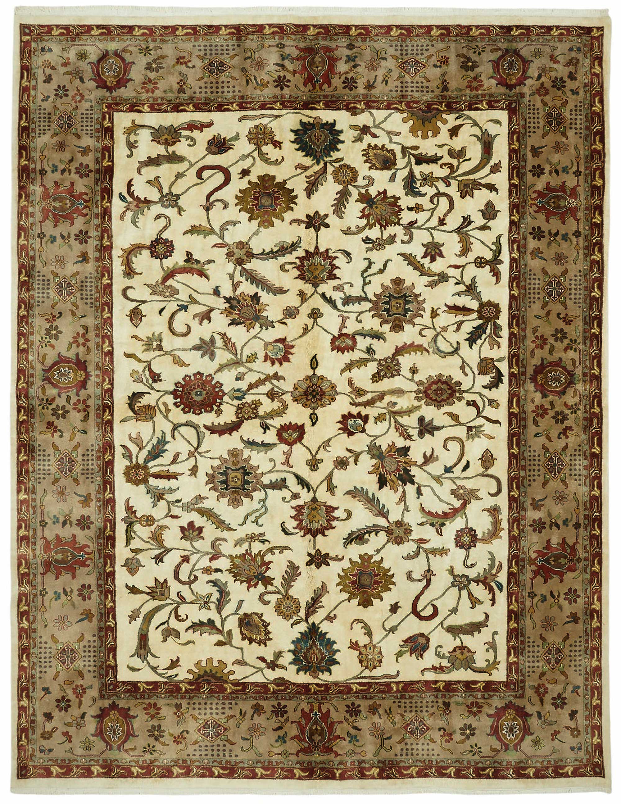 9x12 Hand-Knotted Wool Oushak Rug - 49208
