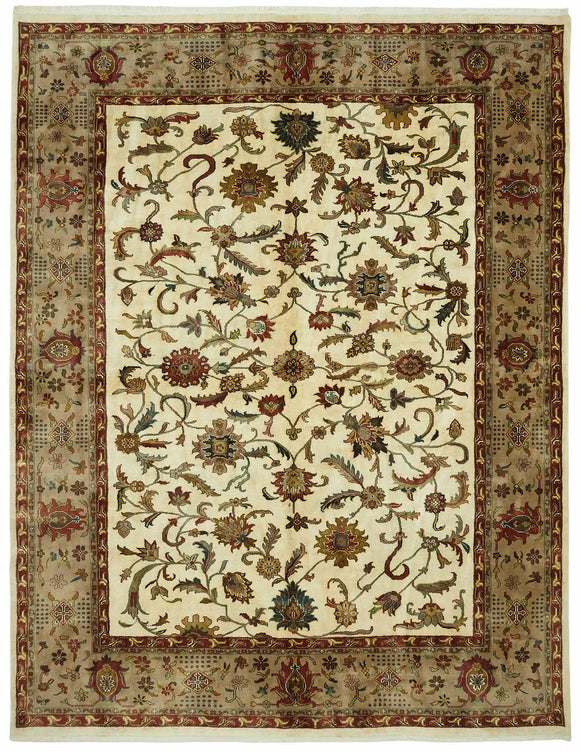 9x12 Hand-Knotted Wool Oushak Rug - 49208
