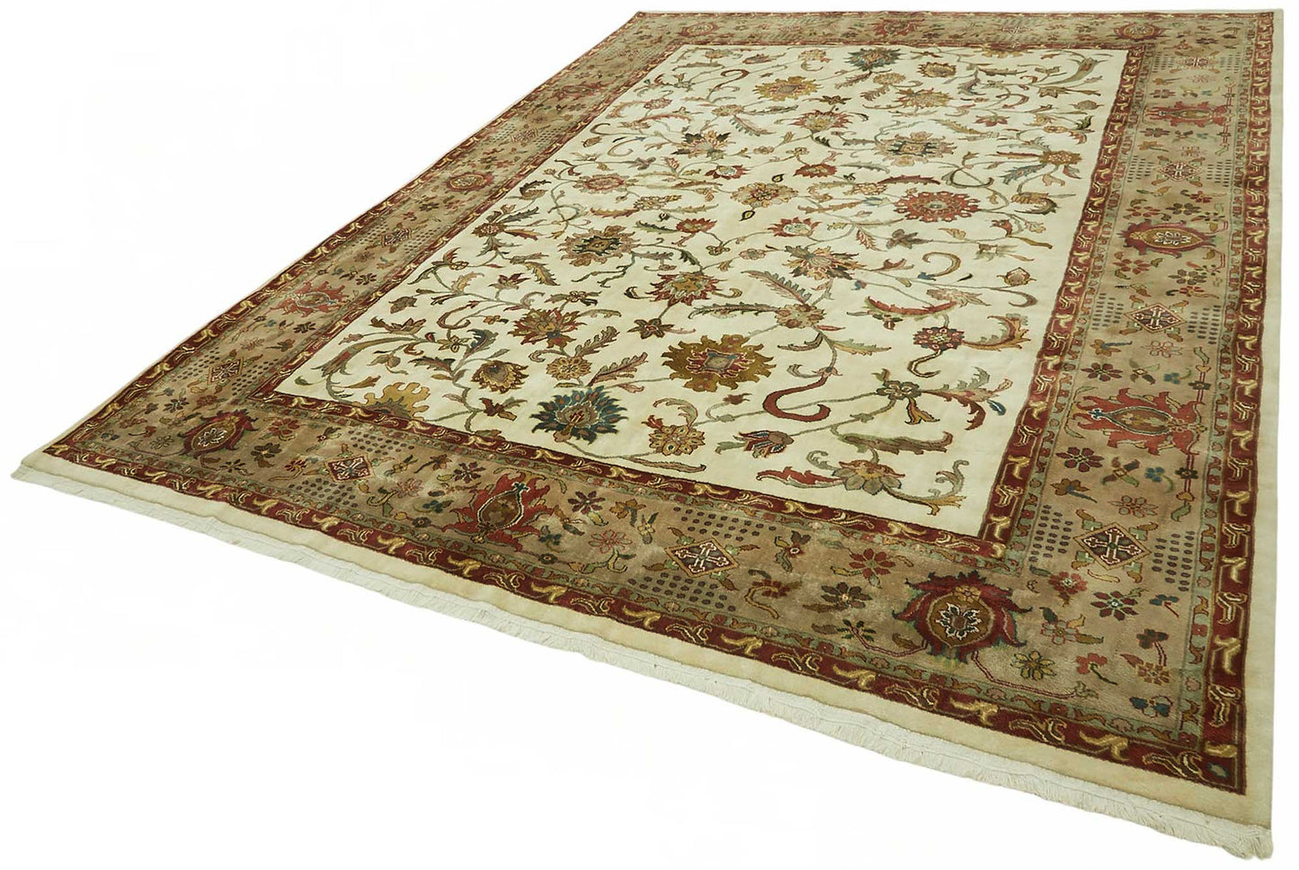 9x12 Hand-Knotted Wool Oushak Rug - 49208