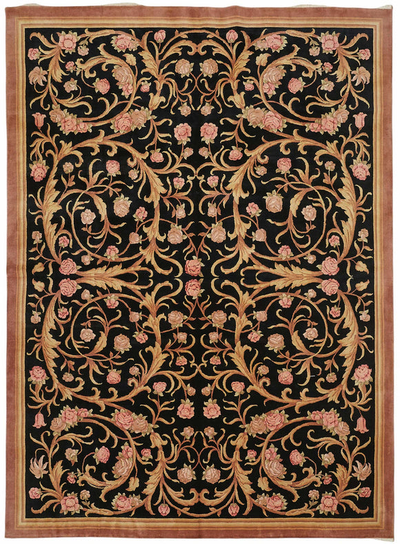 9x12 Hand-Knotted Wool Oushak Rug - 49209