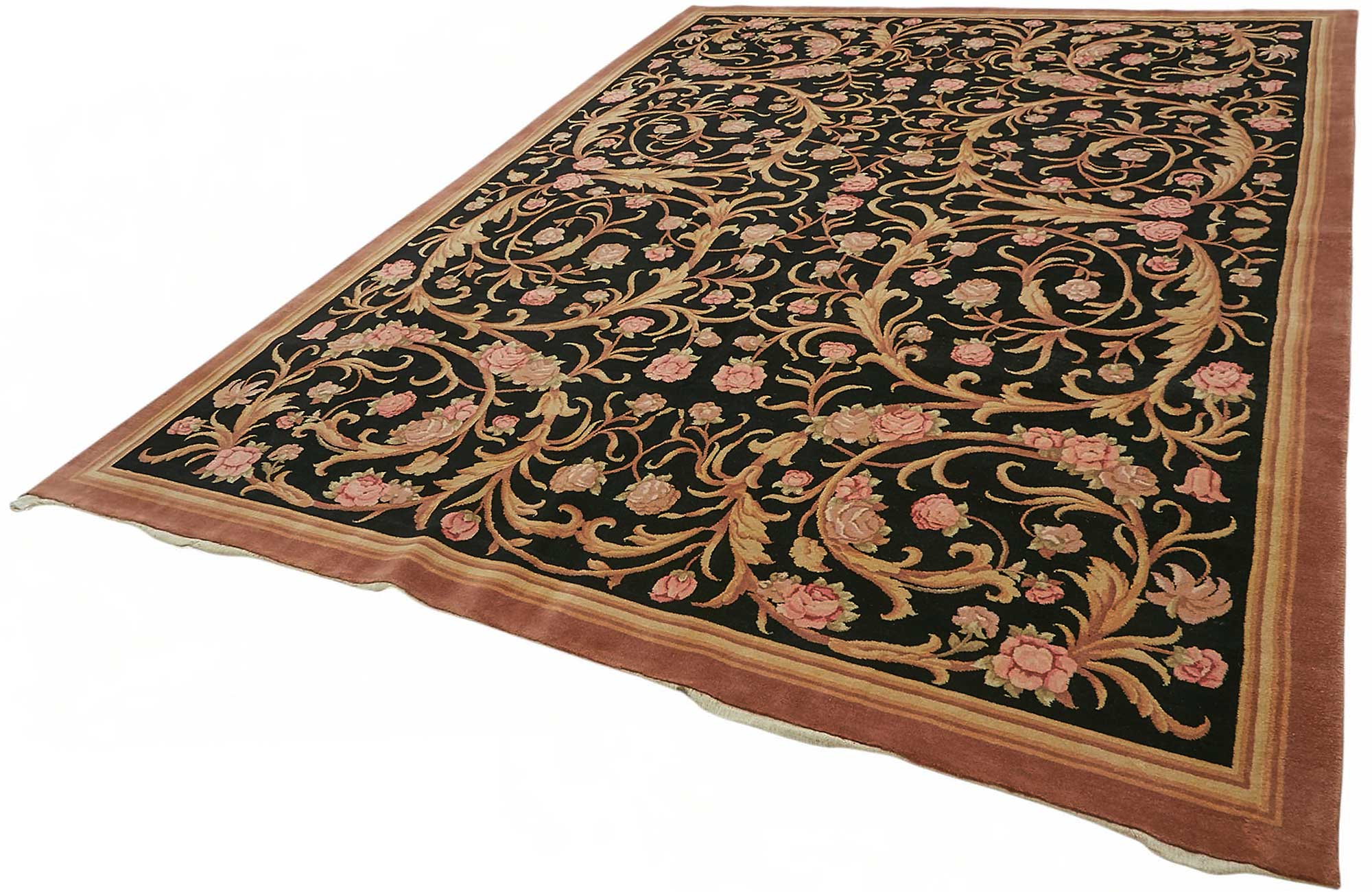 9x12 Hand-Knotted Wool Oushak Rug - 49209