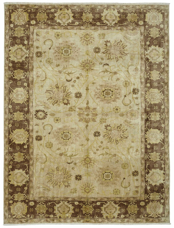10x13 Hand-Knotted Wool Oushak Rug - 49210
