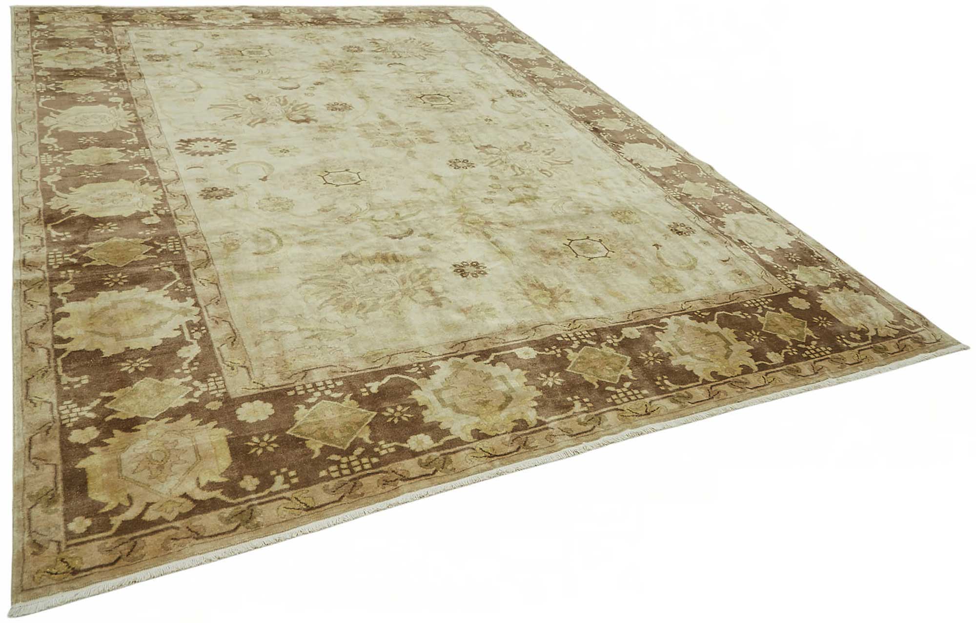 10x13 Hand-Knotted Wool Oushak Rug - 49210