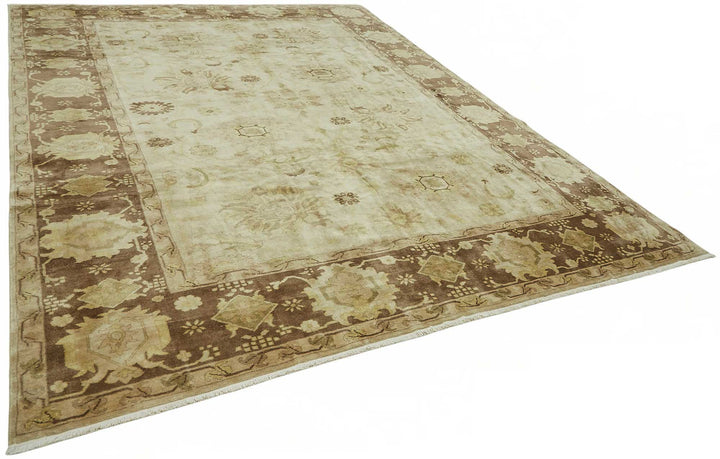10x13 Hand-Knotted Wool Oushak Rug - 49210