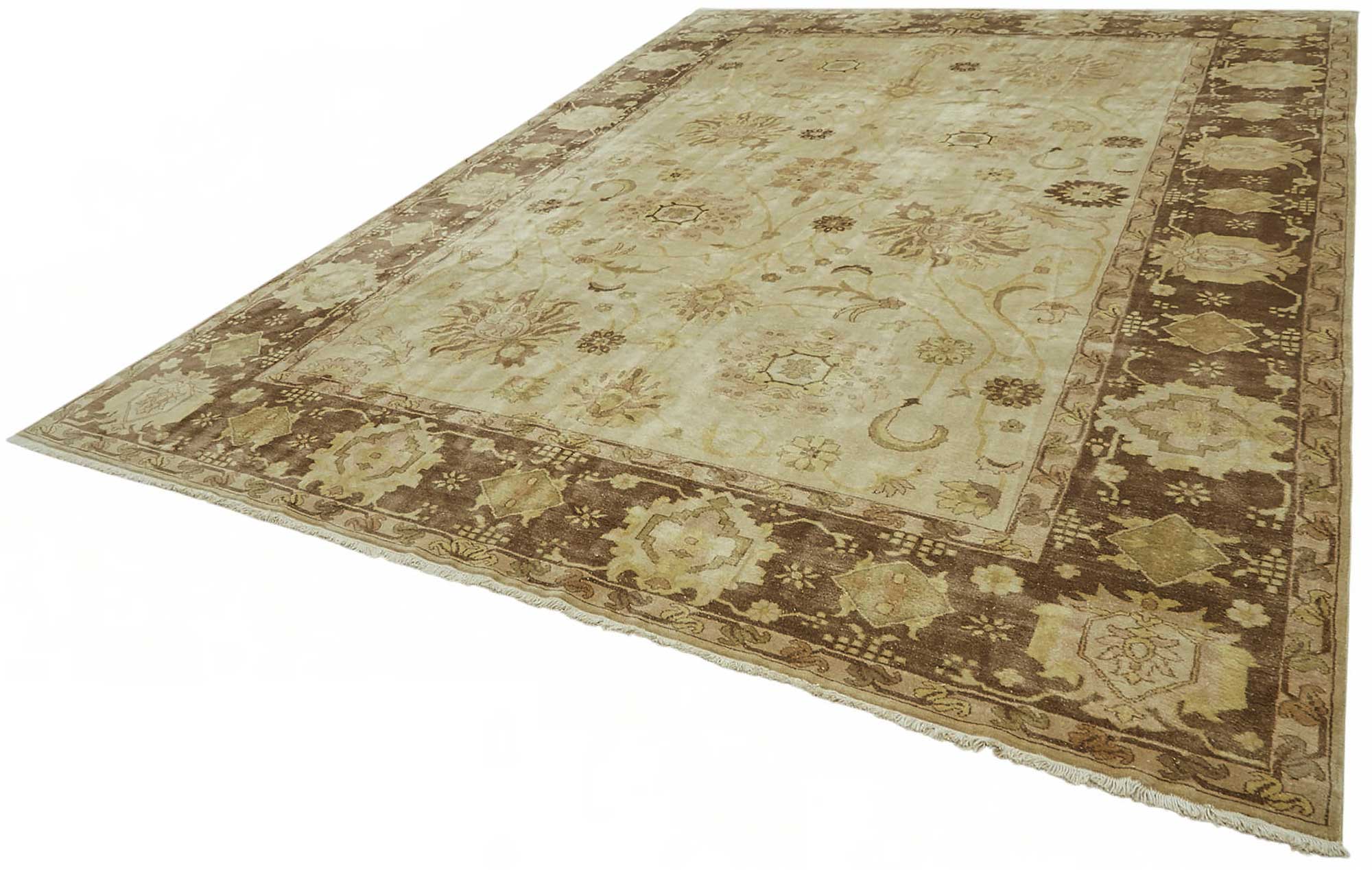 10x13 Hand-Knotted Wool Oushak Rug - 49210