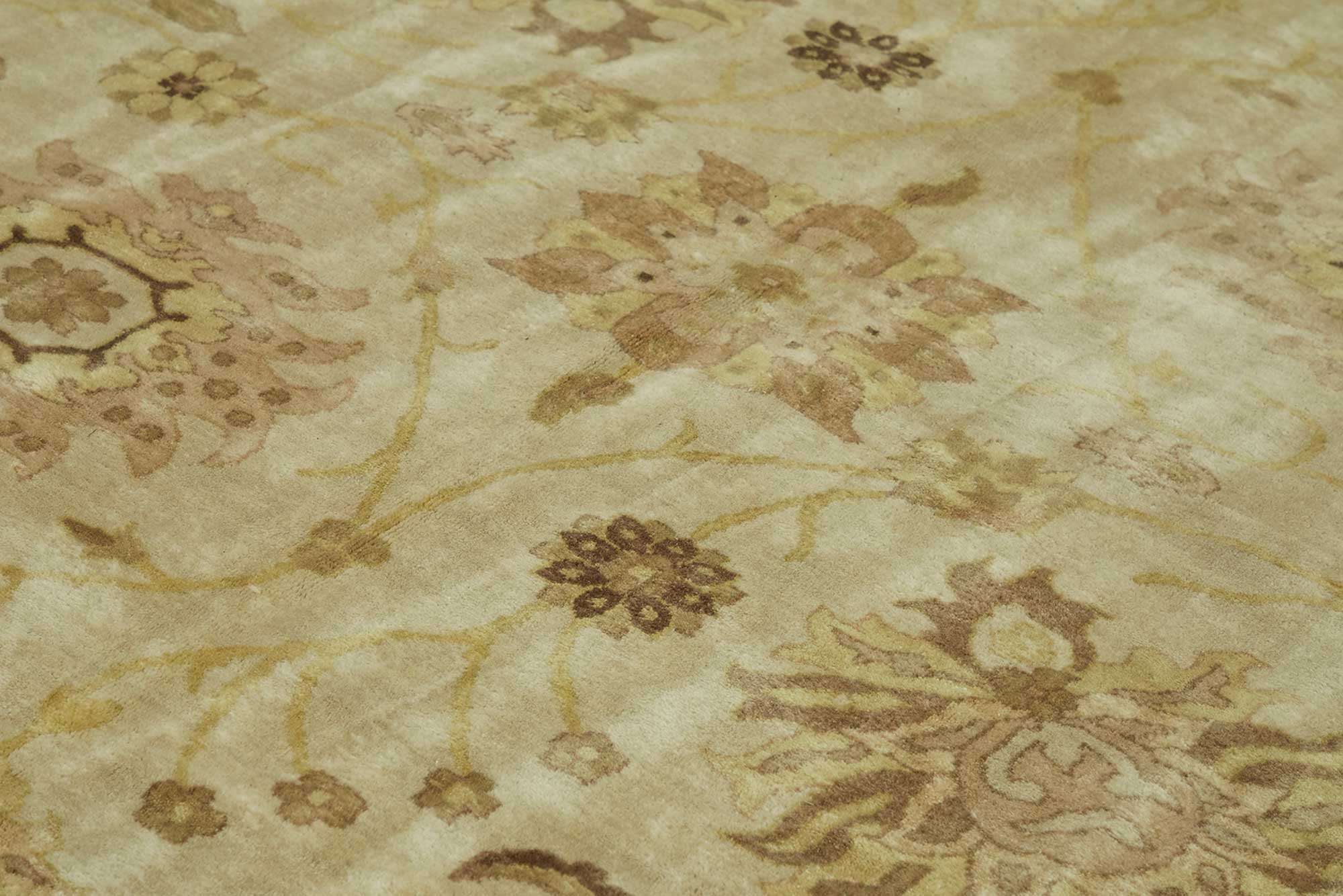10x13 Hand-Knotted Wool Oushak Rug - 49210