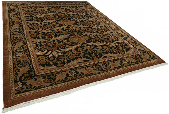 9x12 Hand-Knotted Wool Oushak Rug - 49211