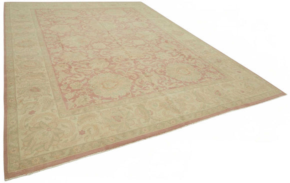 10x13 Hand-Knotted Wool Oushak Rug - 49213