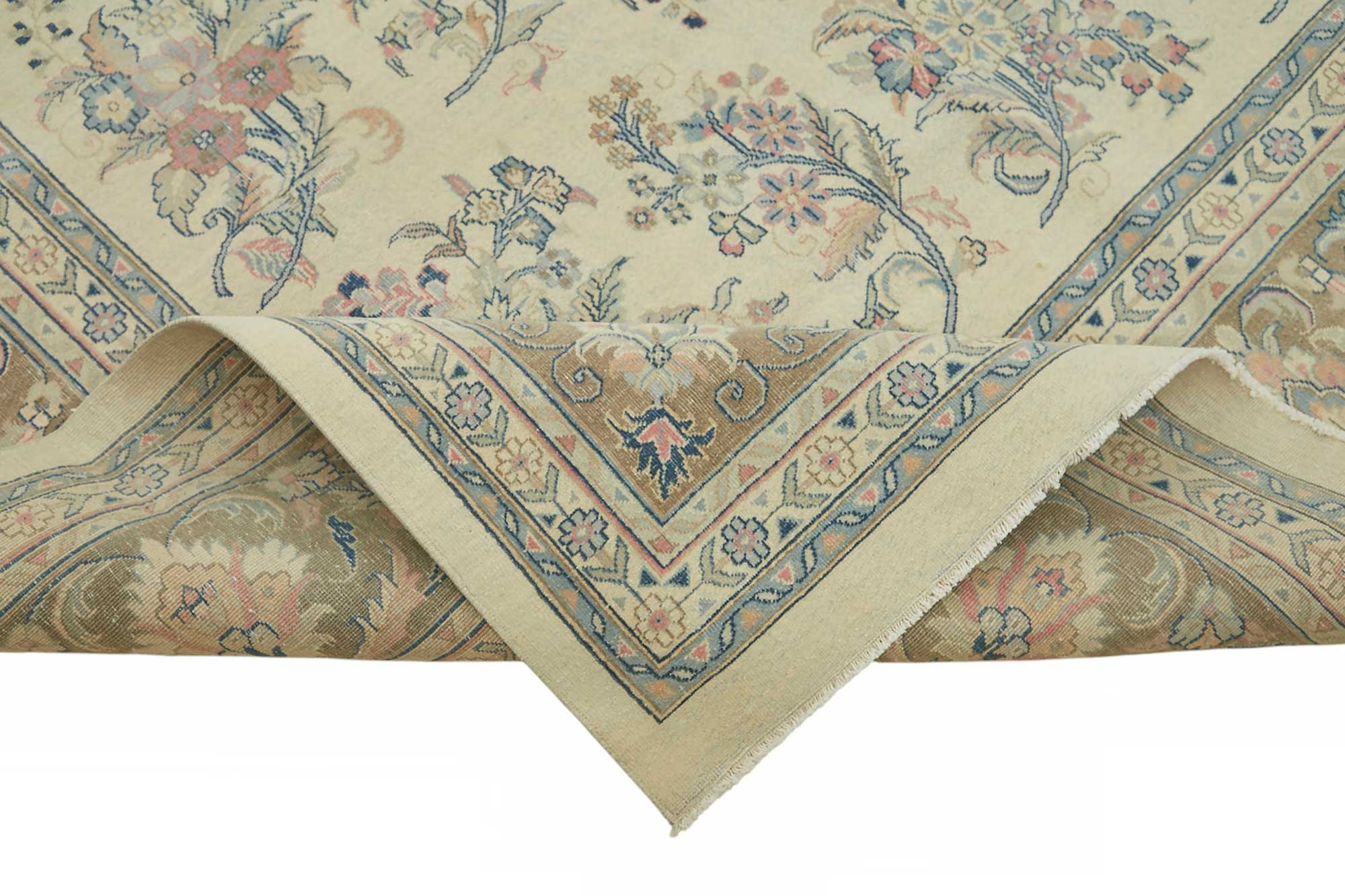 10x14 Beige Vintage Large Area Rug - 49215