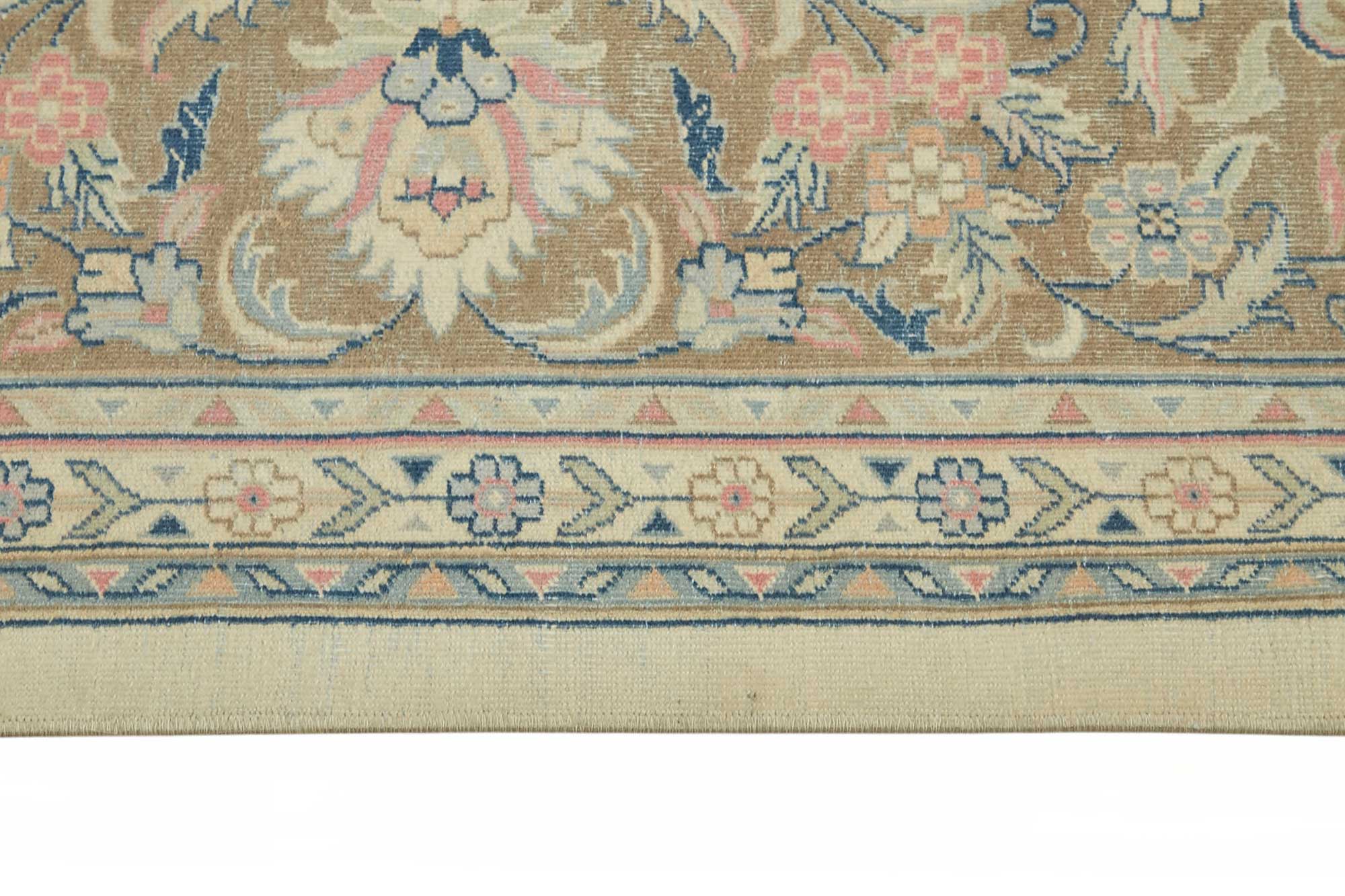 10x14 Beige Vintage Large Area Rug - 49215