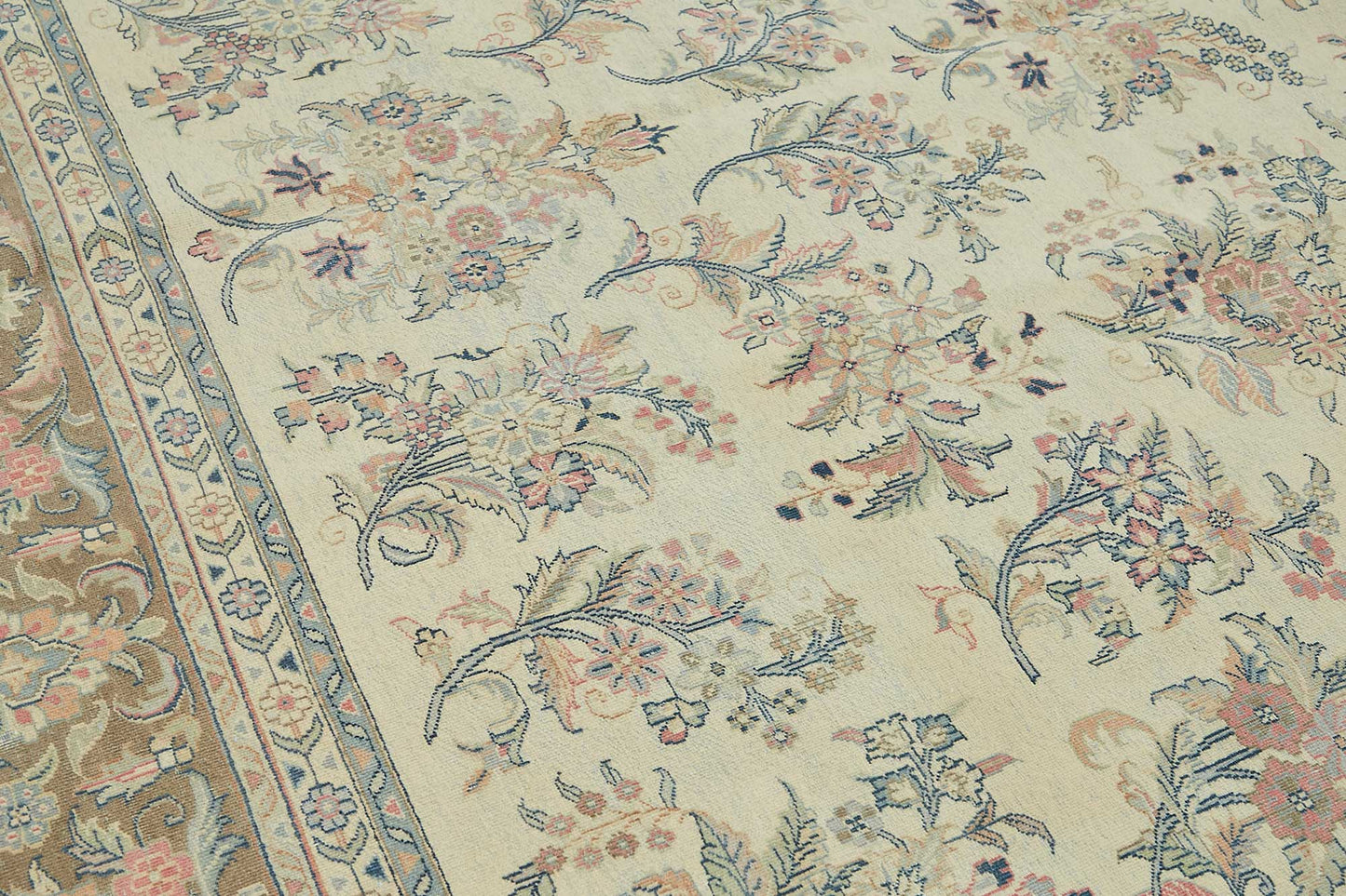 10x14 Beige Vintage Large Area Rug - 49215