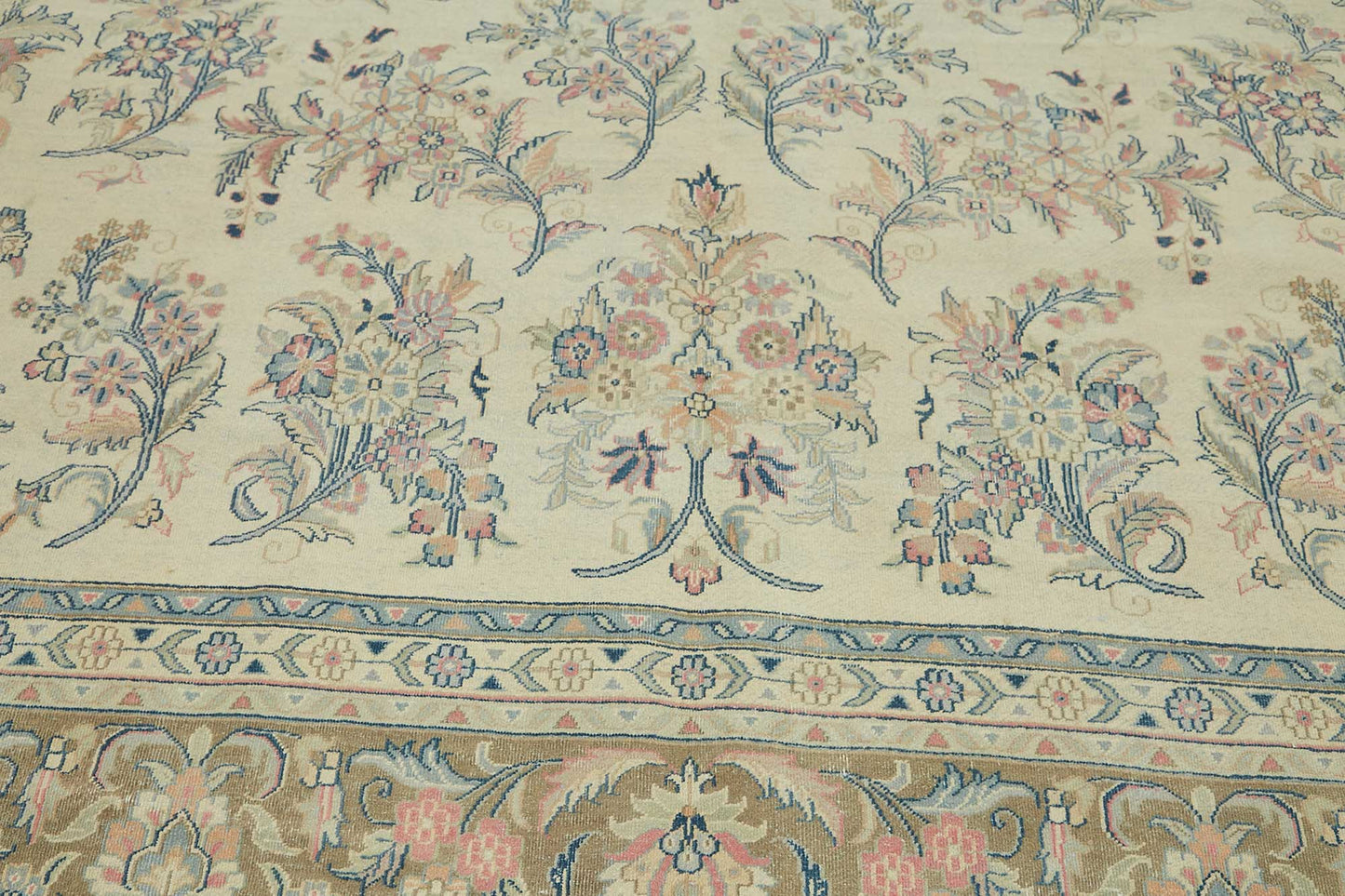 10x14 Beige Vintage Large Area Rug - 49215