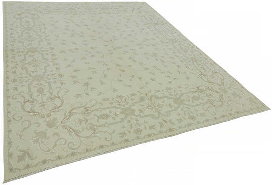 8x10 Beige Vintage Large Area Rug - 49217
