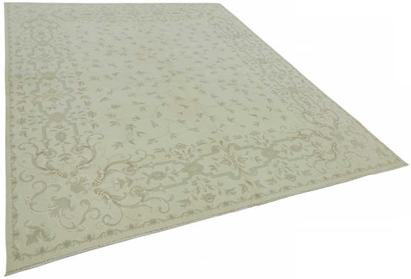 8x10 Beige Vintage Large Area Rug - 49217