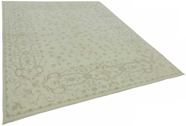8x10 Beige Vintage Large Area Rug - 49217