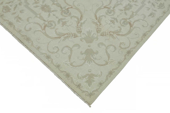 8x10 Beige Vintage Large Area Rug - 49217