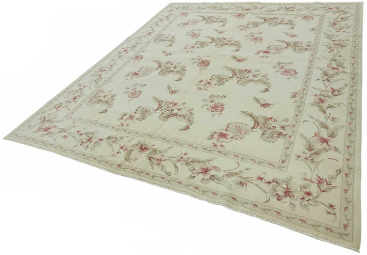 8x10 Beige Vintage Large Area Rug - 49218