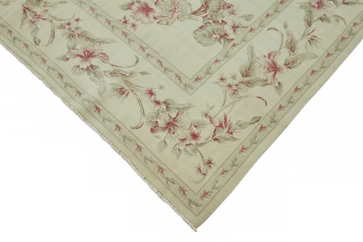 8x10 Beige Vintage Large Area Rug - 49218