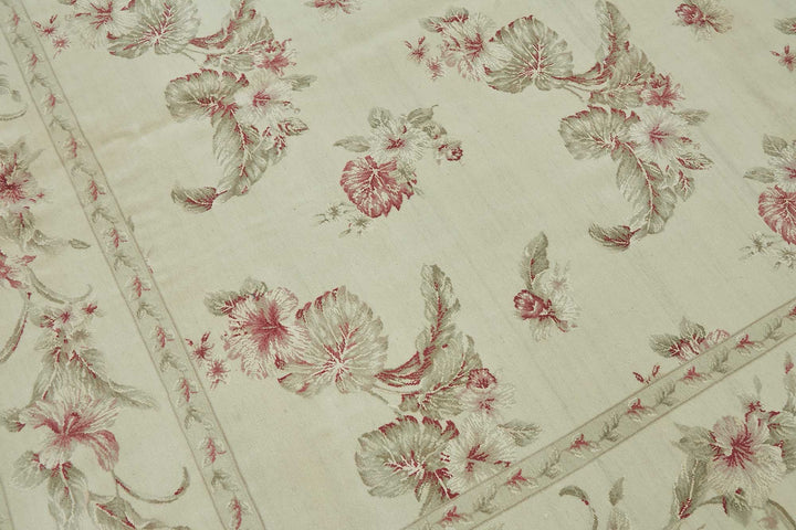 8x10 Beige Vintage Large Area Rug - 49218