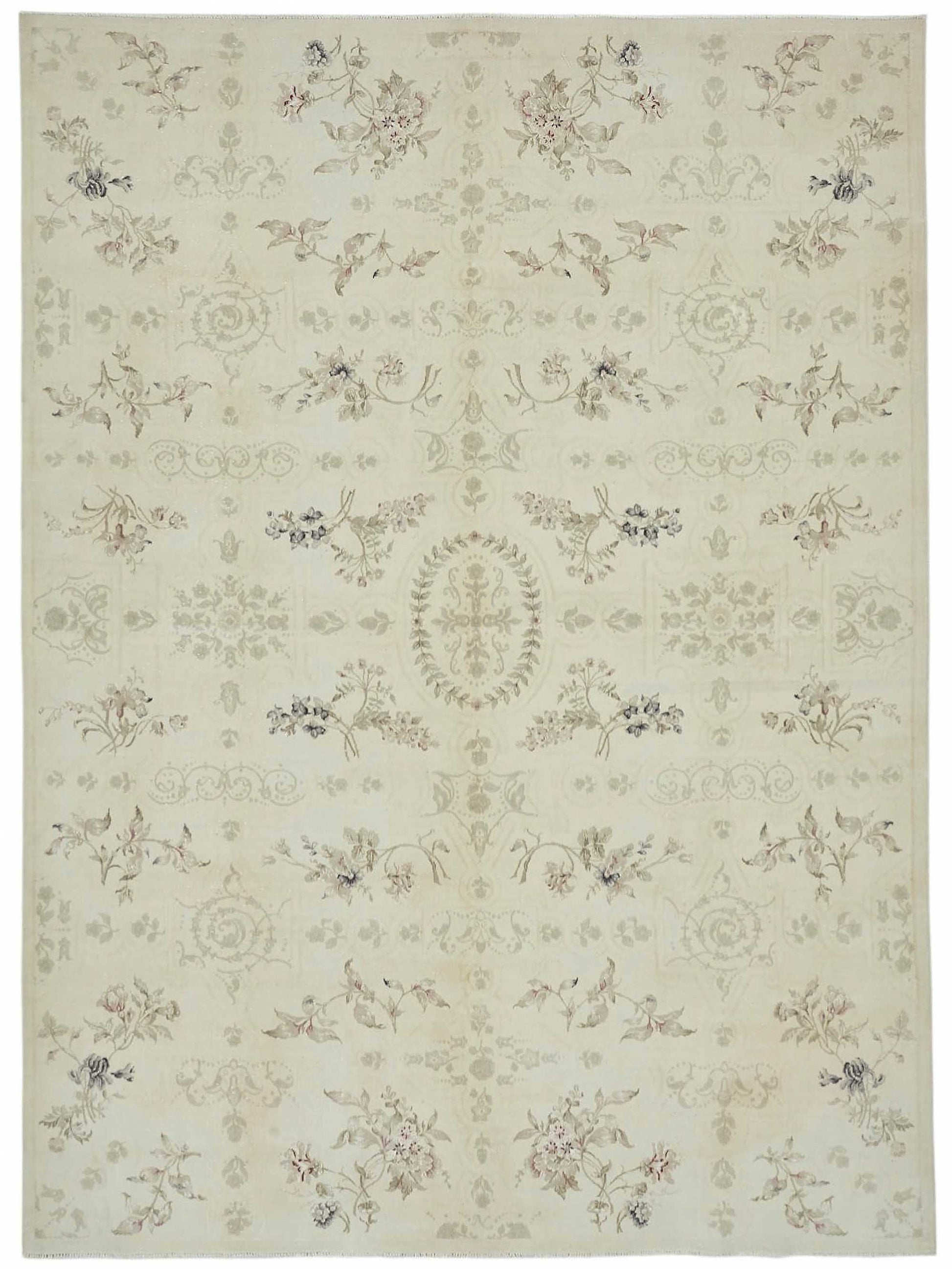8x12 Beige Vintage Large Area Rug - 49219