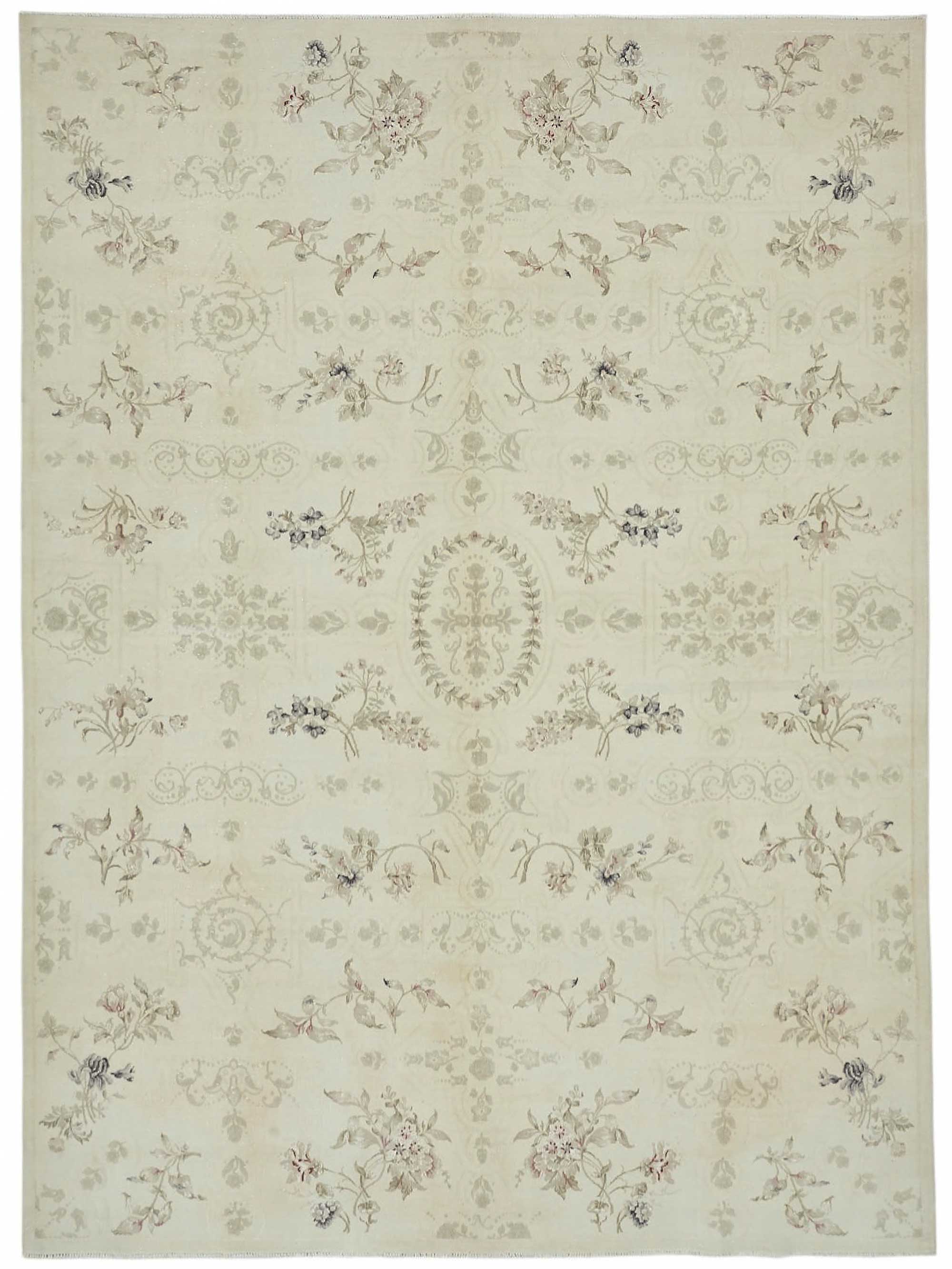 8x12 Beige Vintage Large Area Rug - 49219