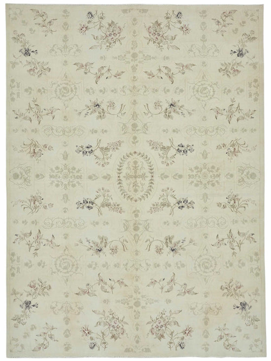 8x12 Beige Vintage Large Area Rug - 49219