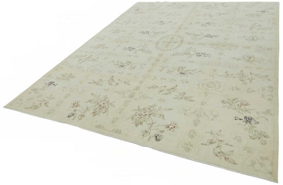 8x12 Beige Vintage Large Area Rug - 49219