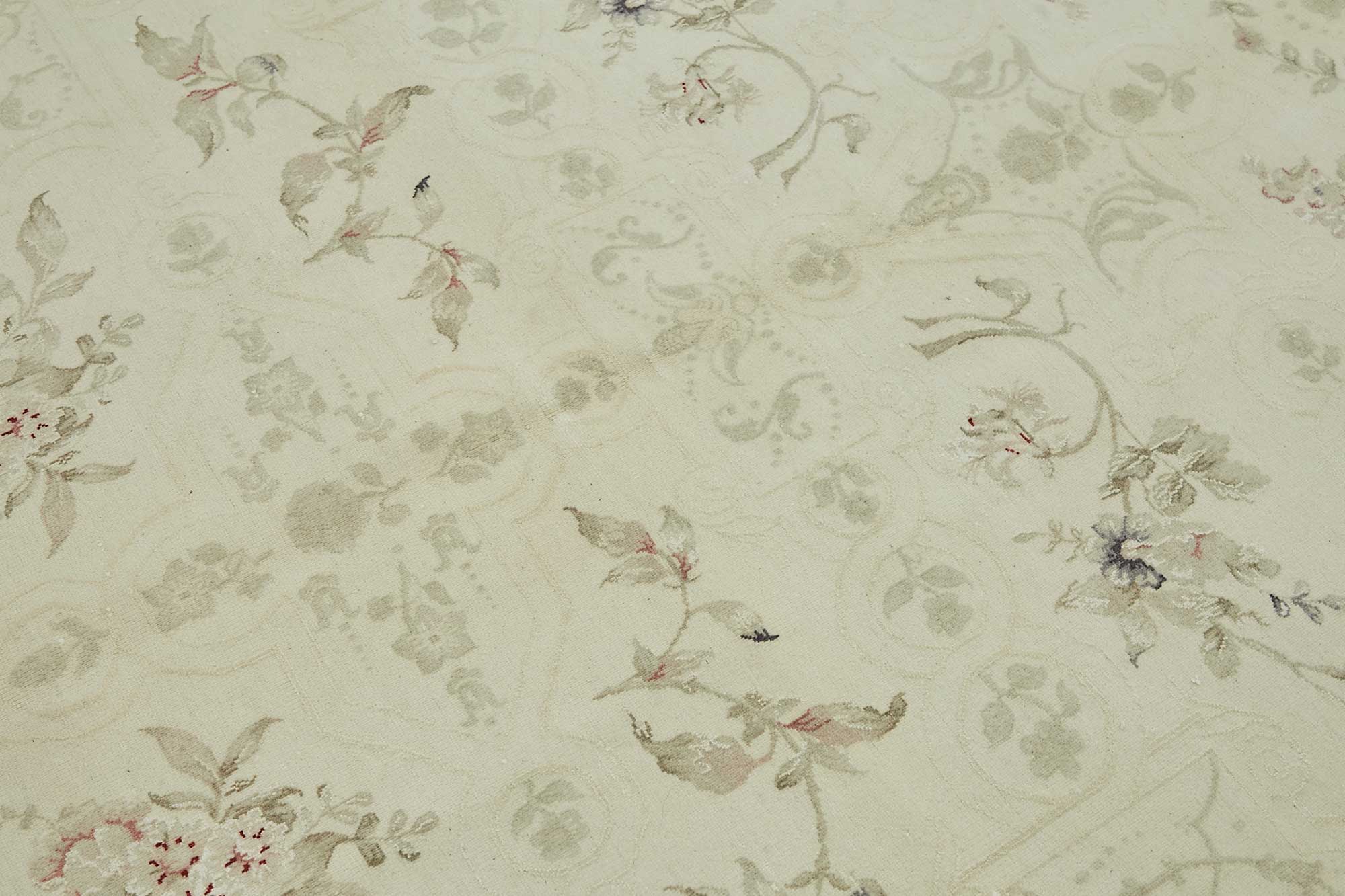 8x12 Beige Vintage Large Area Rug - 49219
