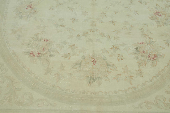 8x11 Beige Vintage Large Area Rug - 49220