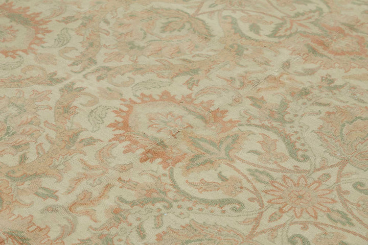 10x14 Beige Vintage Large Area Rug - 49221