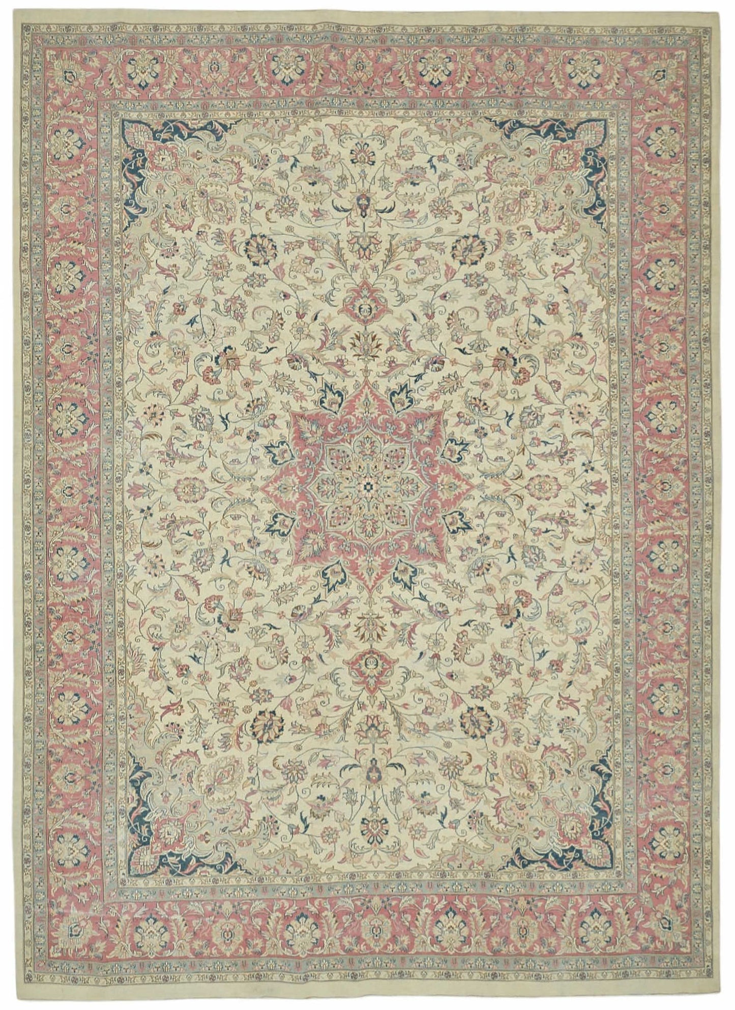 10x14 Beige Vintage Large Area Rug - 49222