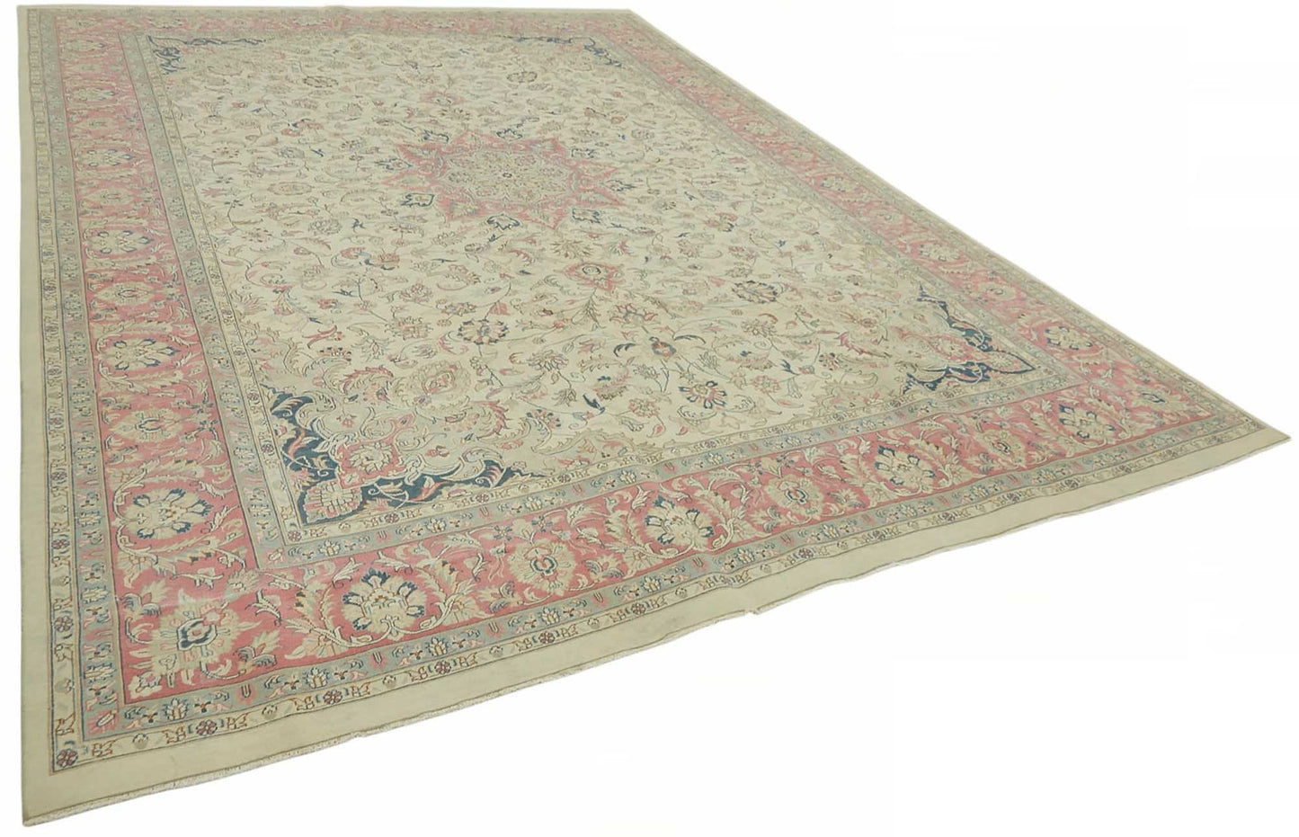 10x14 Beige Vintage Large Area Rug - 49222