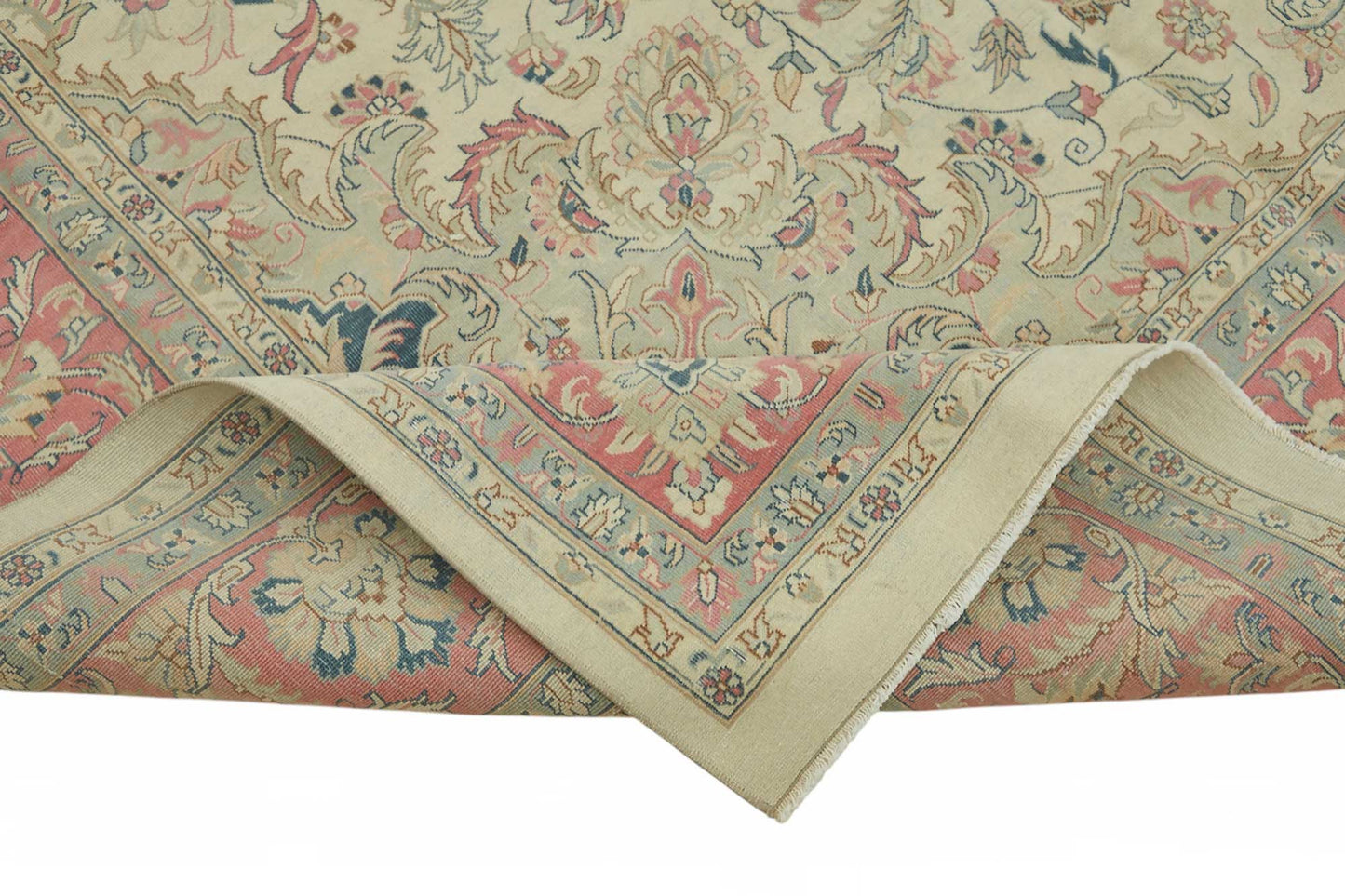 10x14 Beige Vintage Large Area Rug - 49222