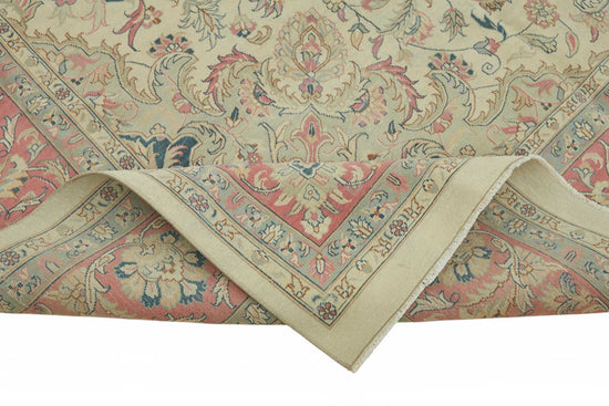 10x14 Beige Vintage Large Area Rug - 49222